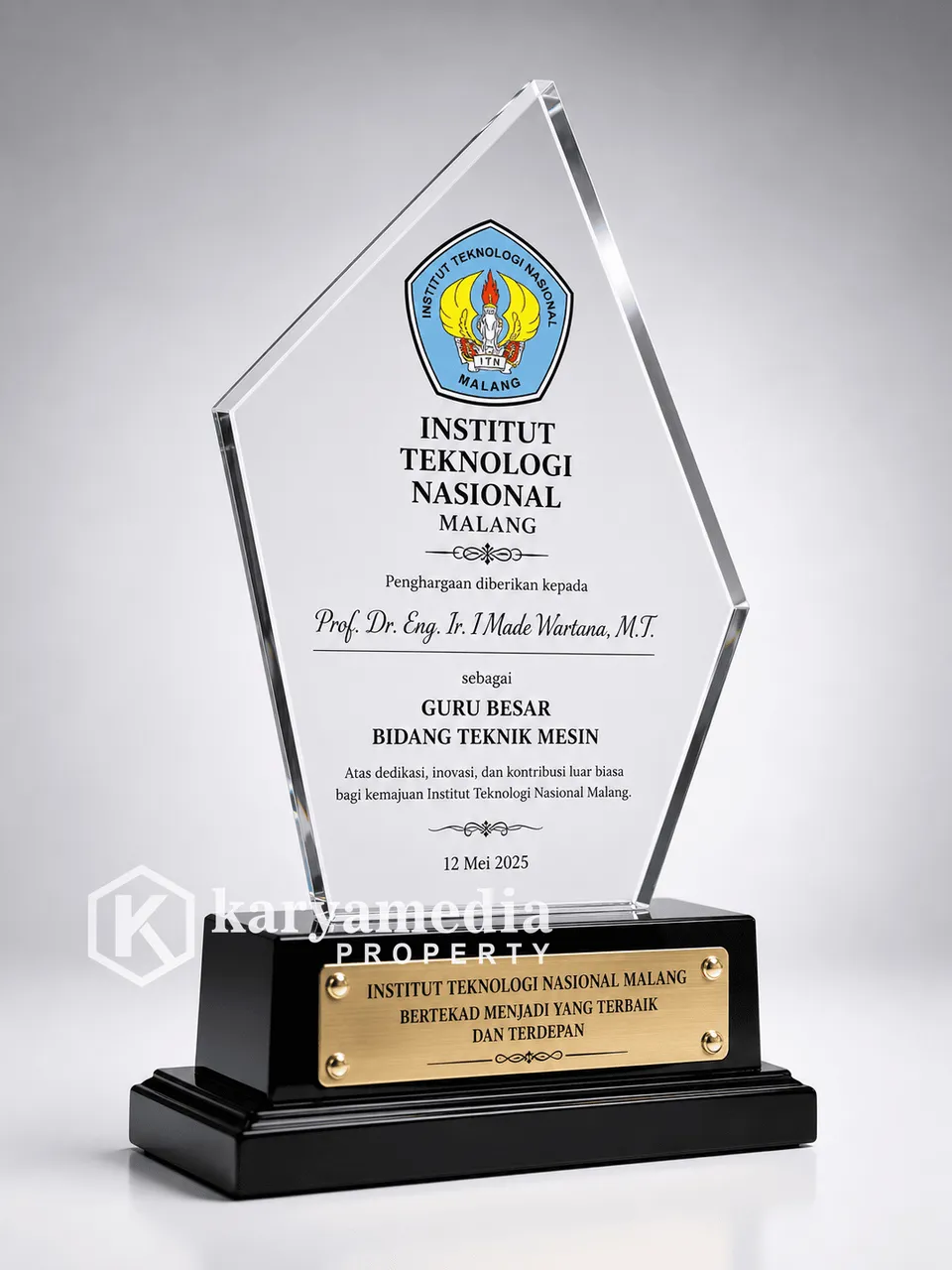 Plakat Resin untuk Kontraktor Properti yang Presisi