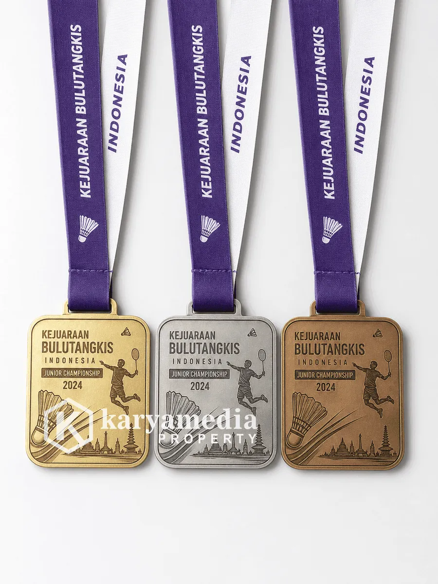 Medali Custom Lomba Renang & Aquathlon - Medali Custom Karyamedia Souvenir