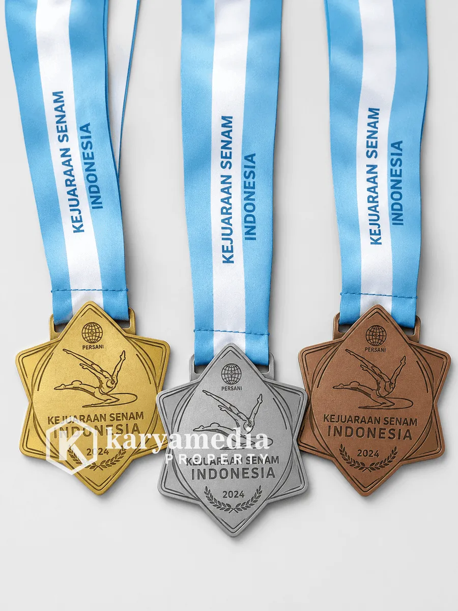 Medali Custom Lomba Mendaki - Medali Custom Karyamedia Souvenir
