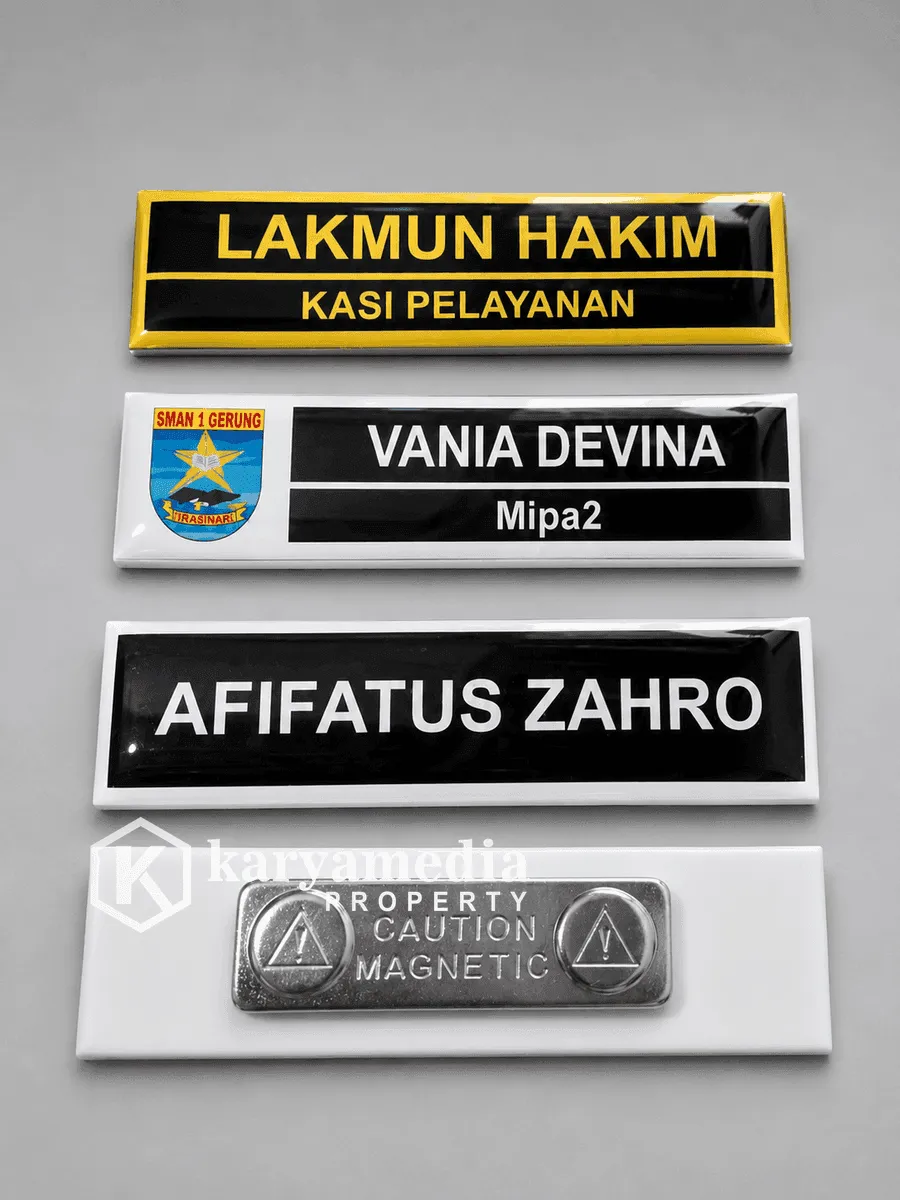 Name Tag 16 - Nama Dada Karyamedia Souvenir