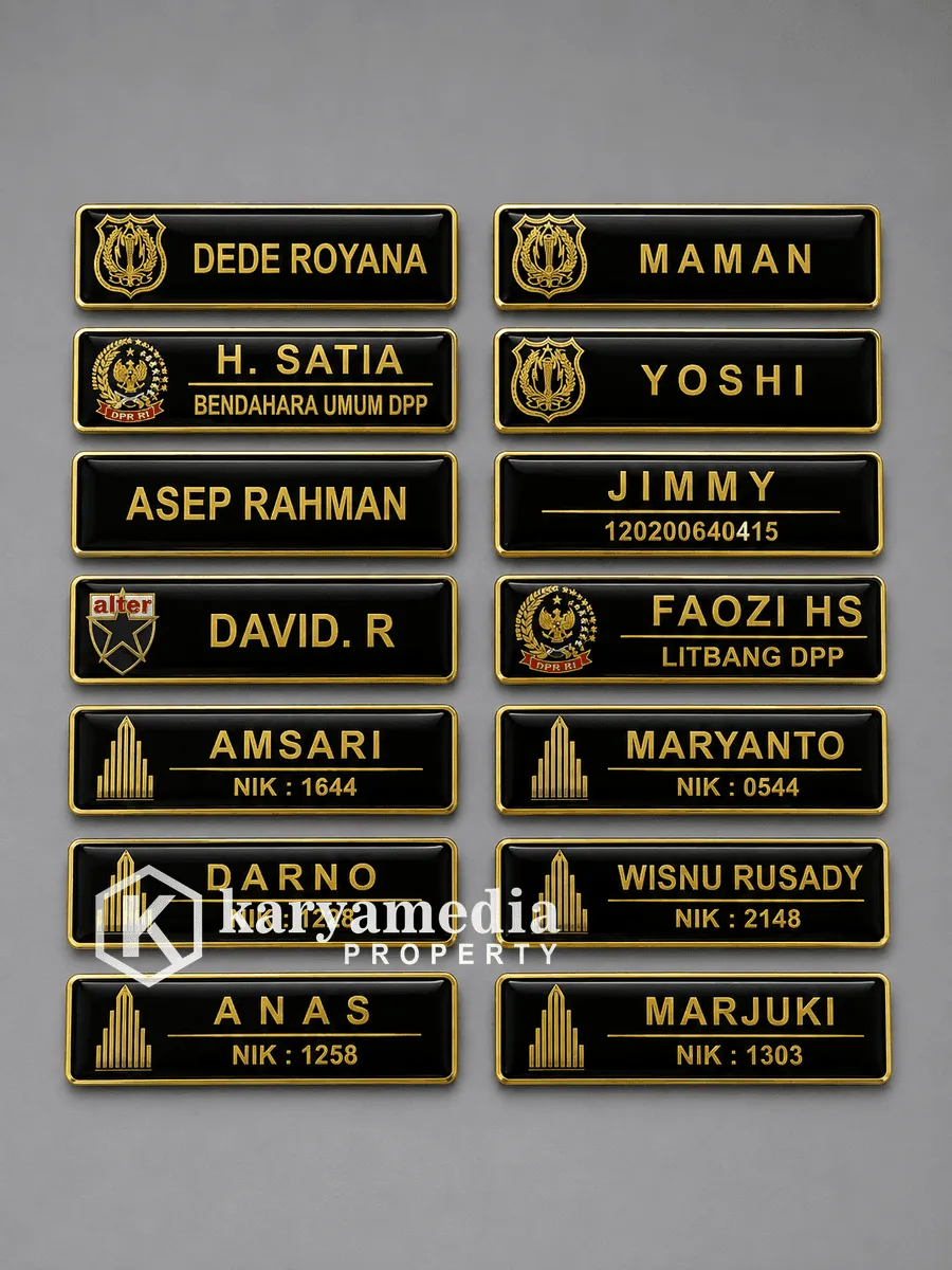 Name Tag 20 - Nama Dada Karyamedia Jogja
