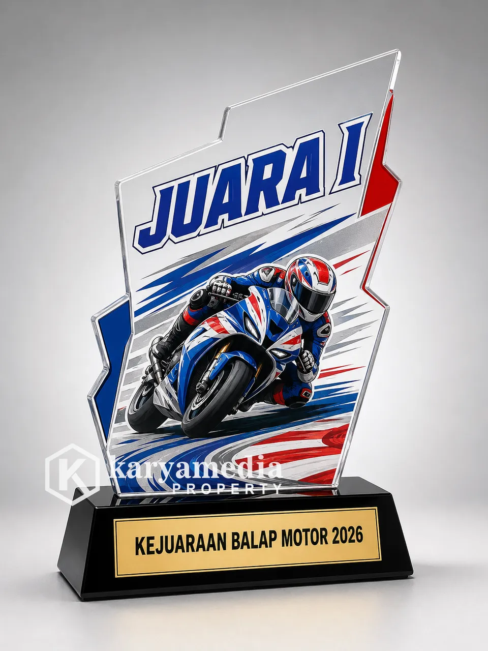 Piala Balap Motor - Piala Olahraga Karyamedia Jogja
