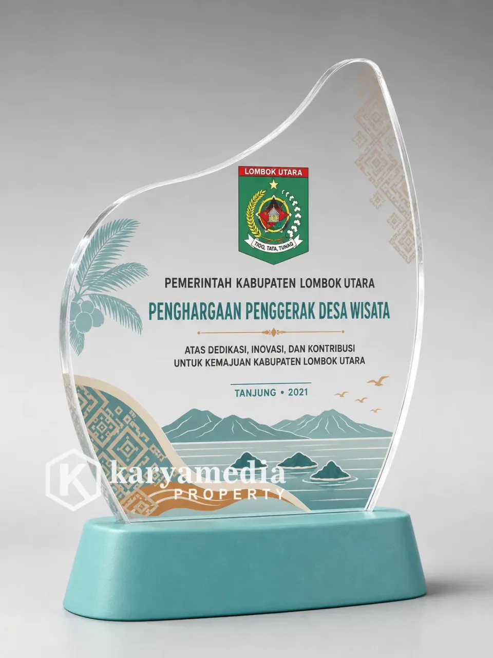 Plakat Kabupaten Lombok Utara - Bali, NTB & NTT Karyamedia Souvenir