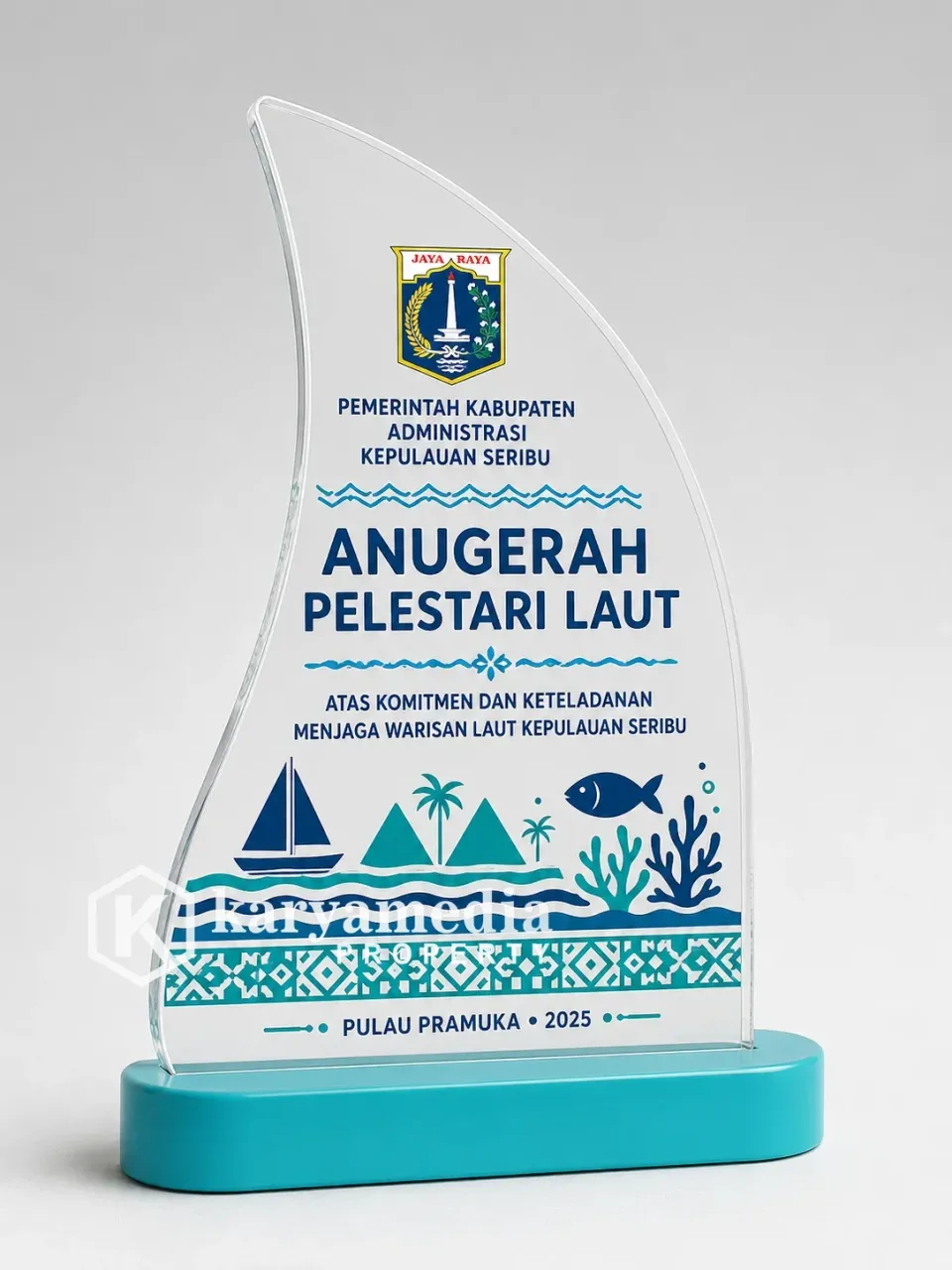 Plakat Kabupaten Administrasi Kepulauan Seribu - Jawa Karyamedia Souvenir