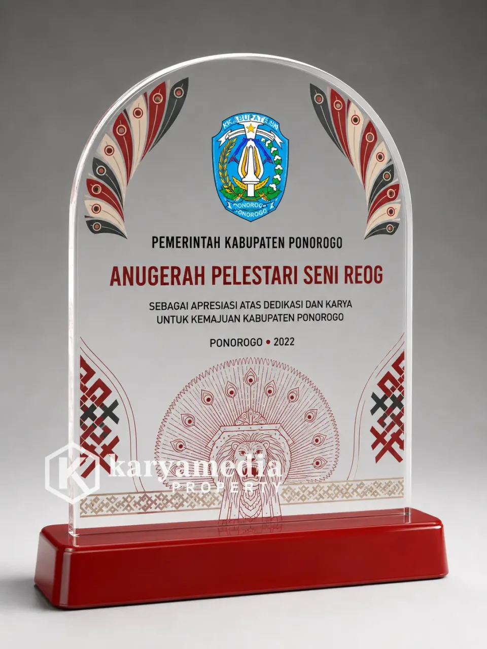 Plakat Kabupaten Ponorogo - Jawa Karyamedia Souvenir