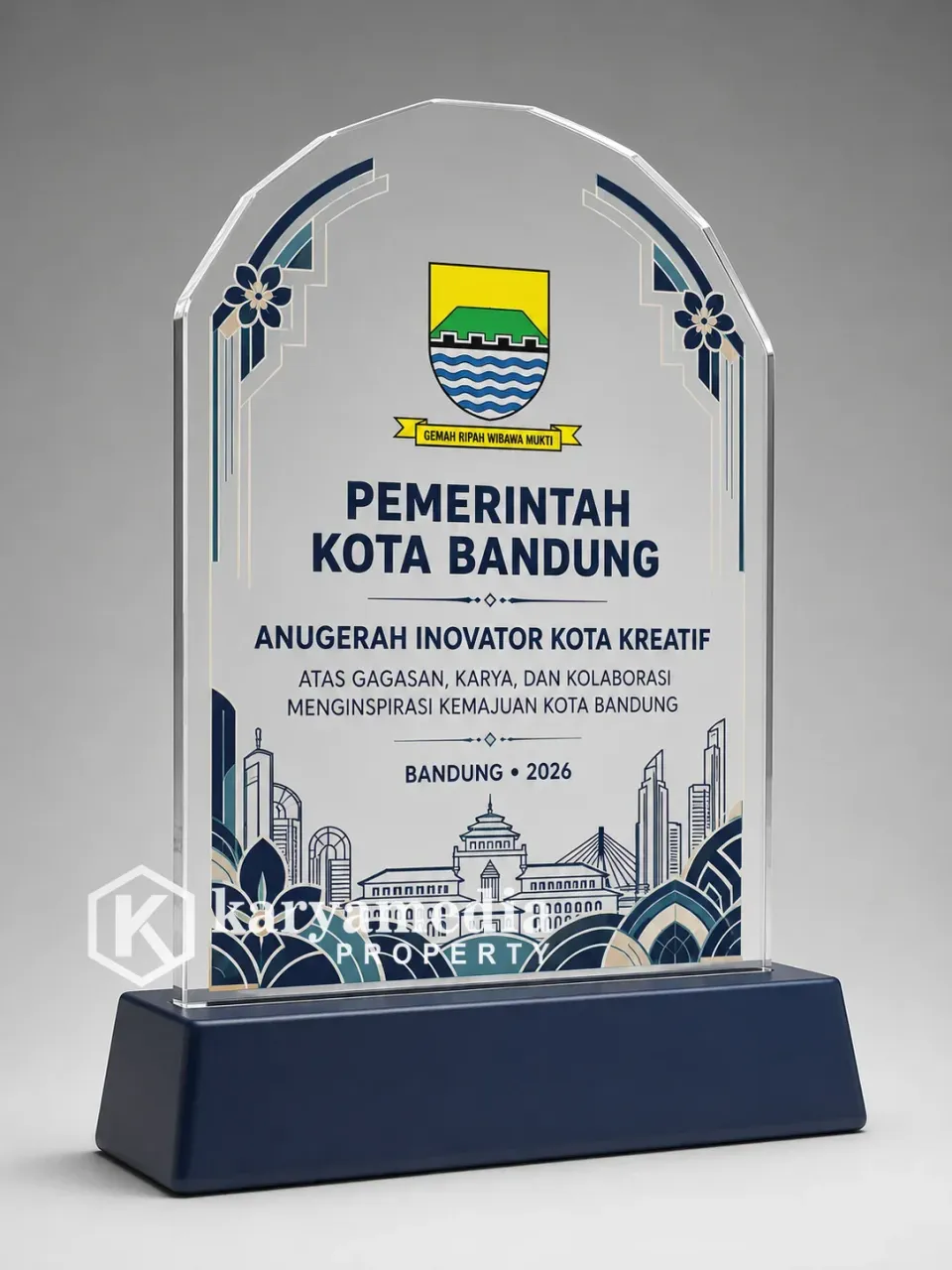 Plakat Kota Bandung - Jawa Karyamedia Souvenir