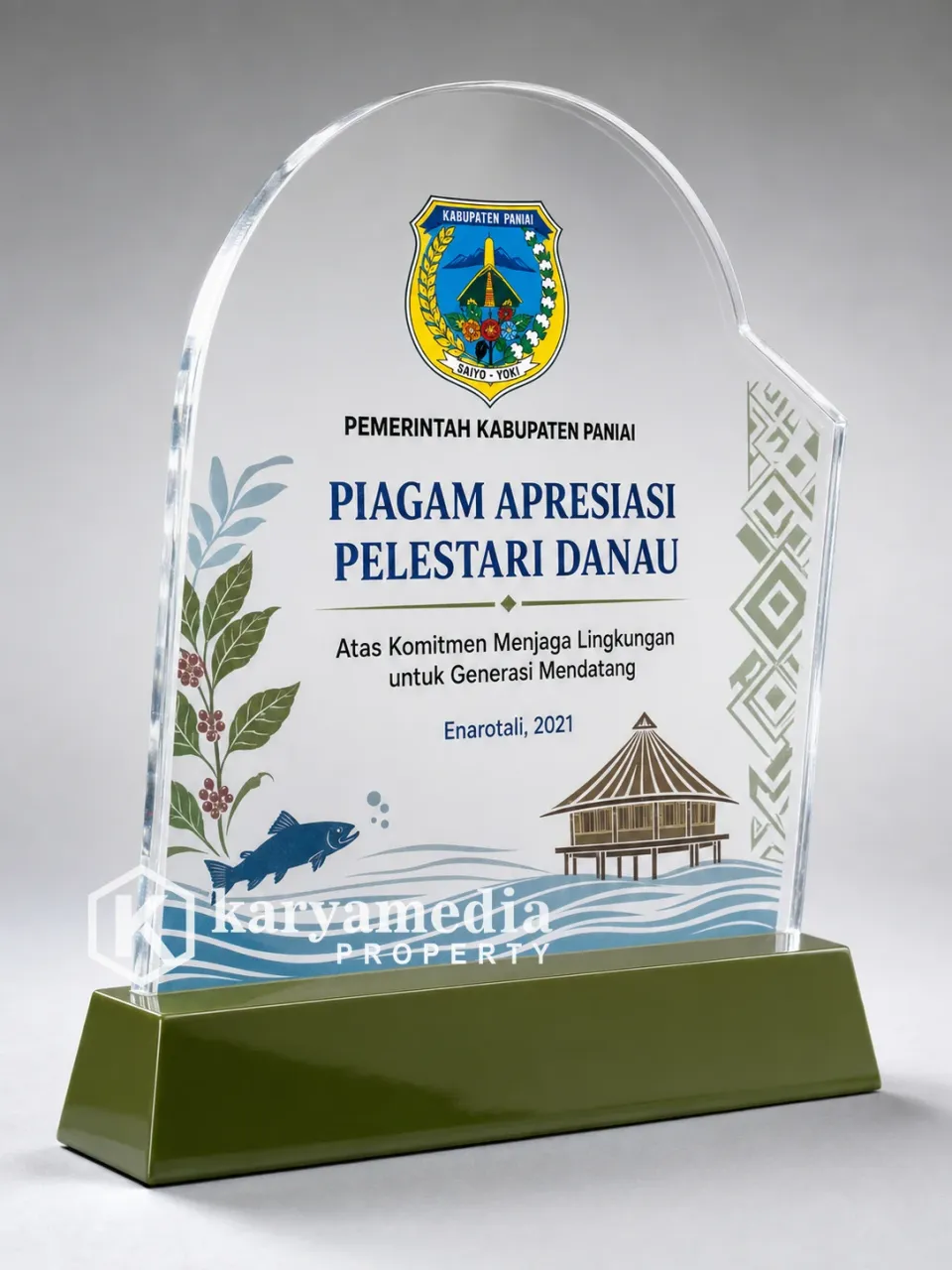 Plakat Kabupaten Paniai - Maluku & Papua Karyamedia Souvenir