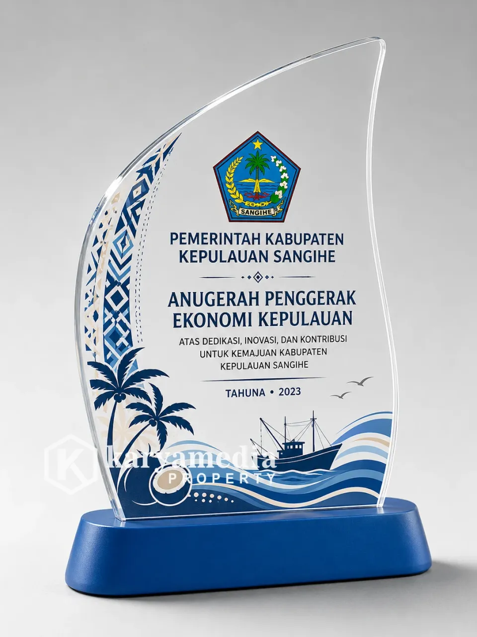 Plakat Kabupaten Kepulauan Sangihe - Sulawesi Karyamedia Souvenir