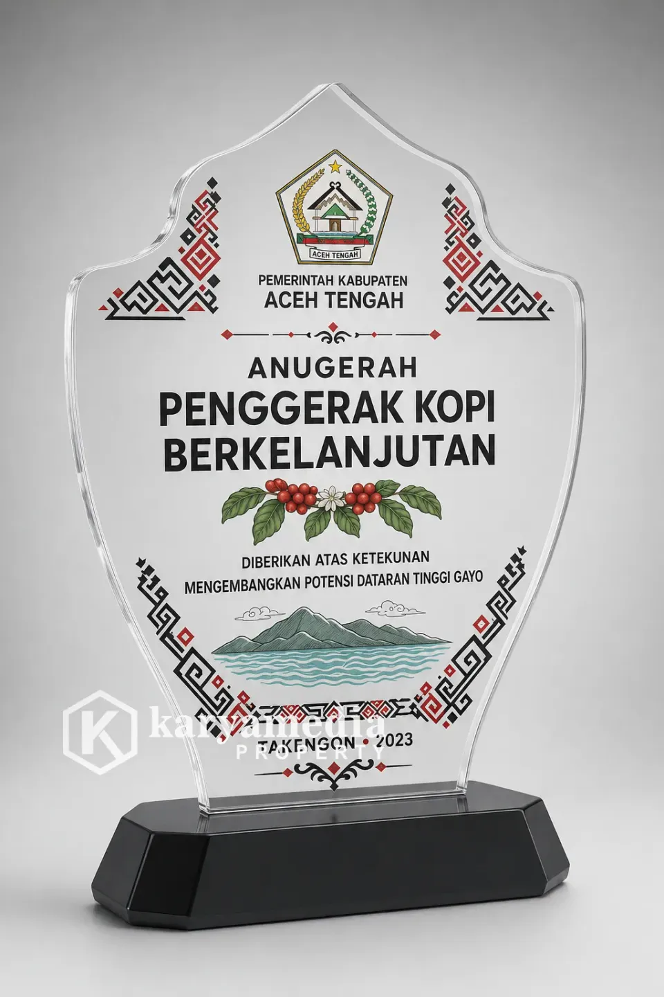 Plakat Kabupaten Aceh Tengah - Sumatera Karyamedia Souvenir