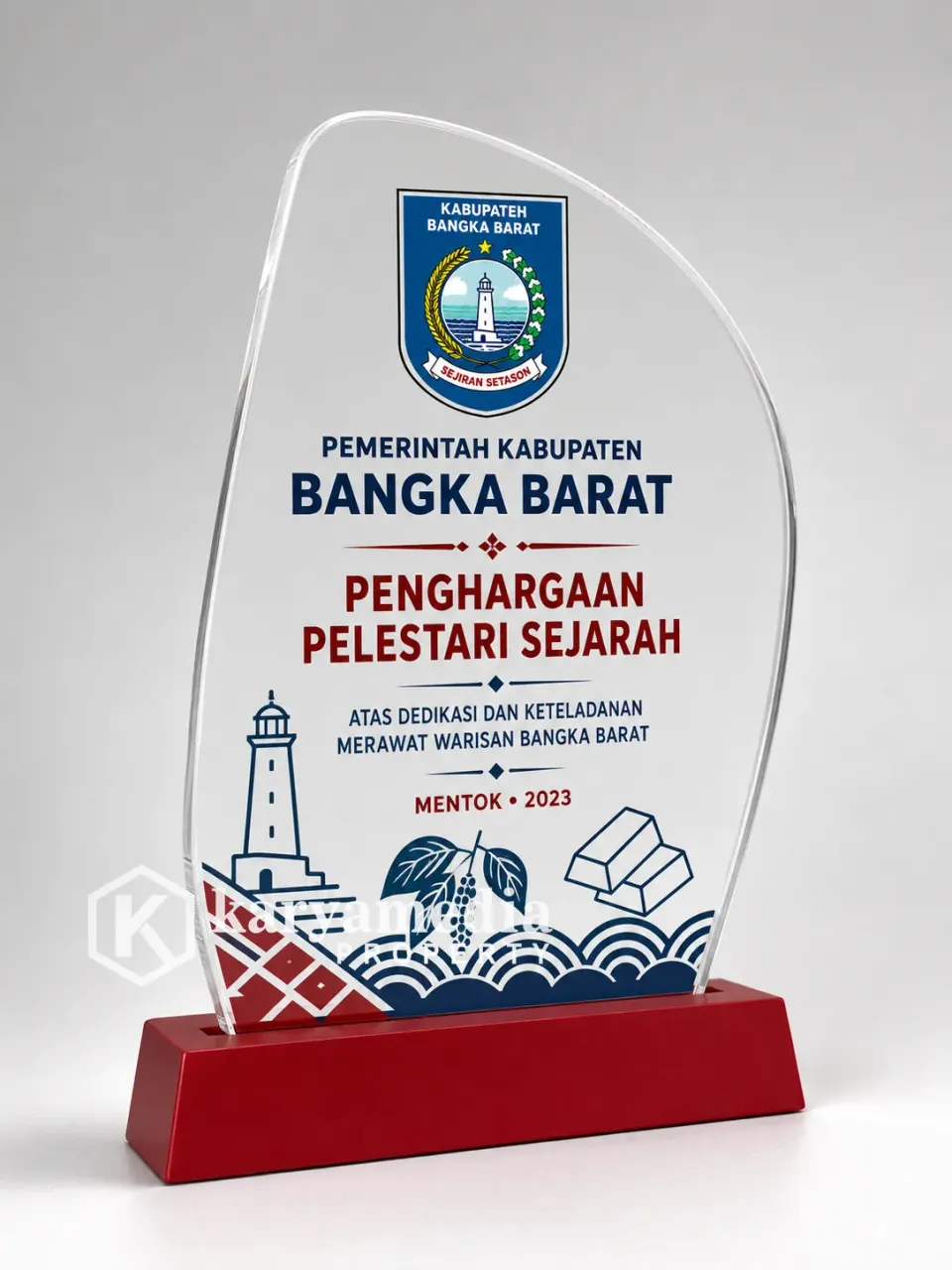 Plakat Kabupaten Bangka Barat - Sumatera Karyamedia Souvenir