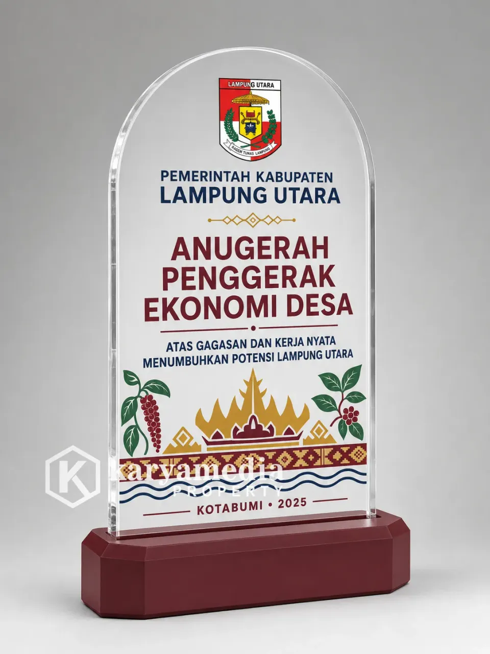 Plakat Kabupaten Lampung Utara - Sumatera Karyamedia Souvenir