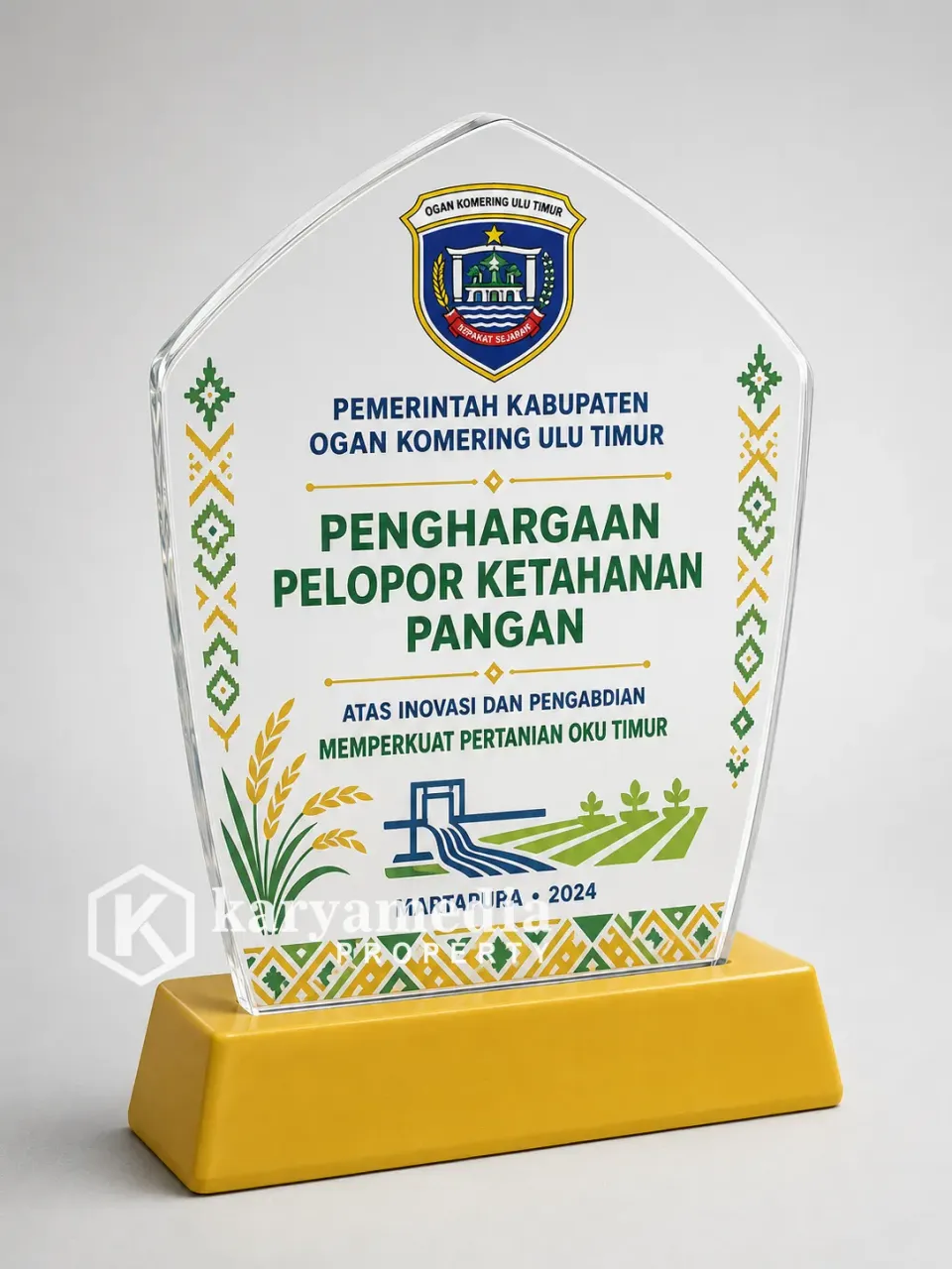 Plakat Kabupaten Ogan Komering Ulu Timur - Sumatera Karyamedia Souvenir