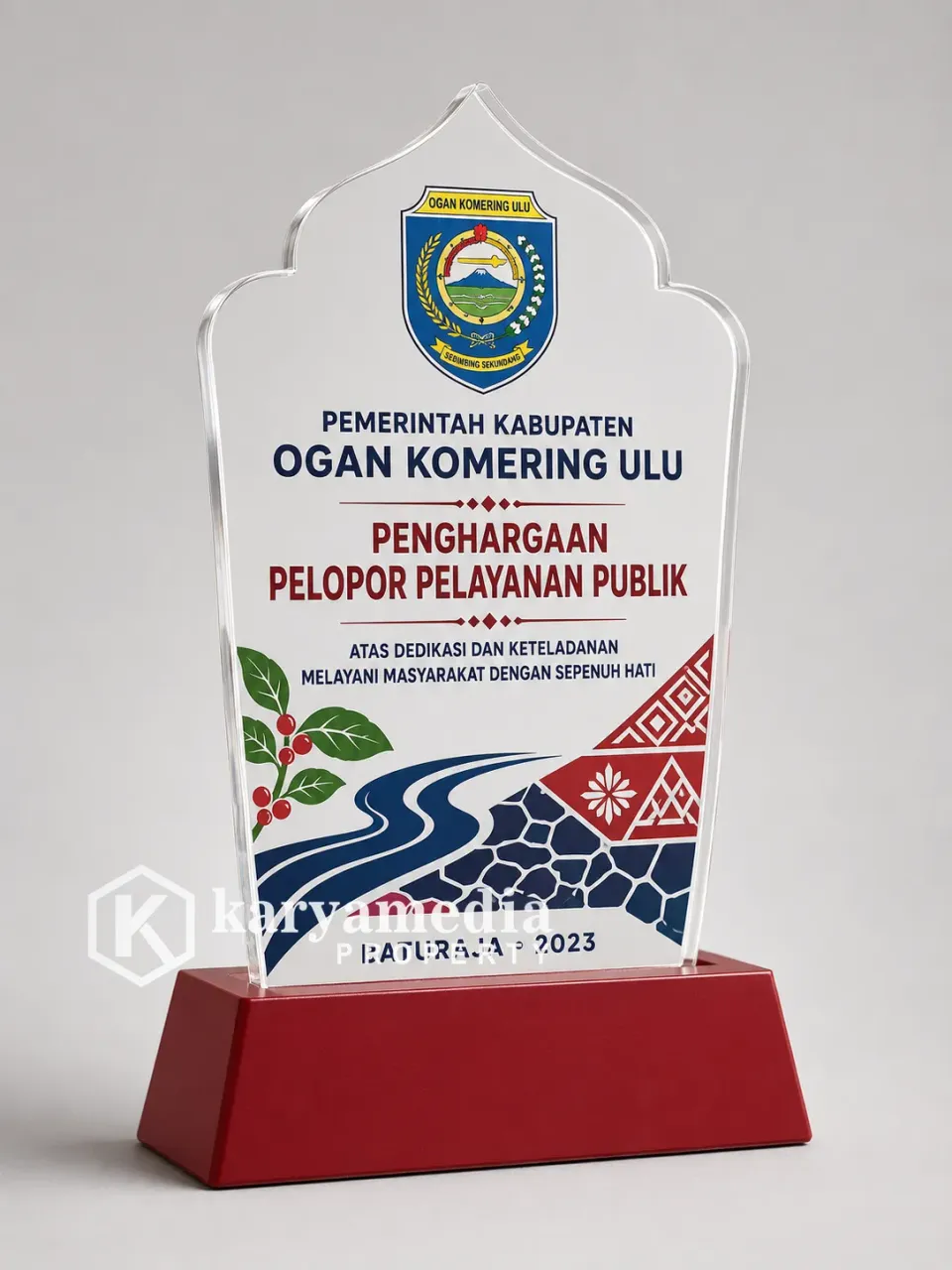 Plakat Kabupaten Ogan Komering Ulu - Sumatera Karyamedia Souvenir