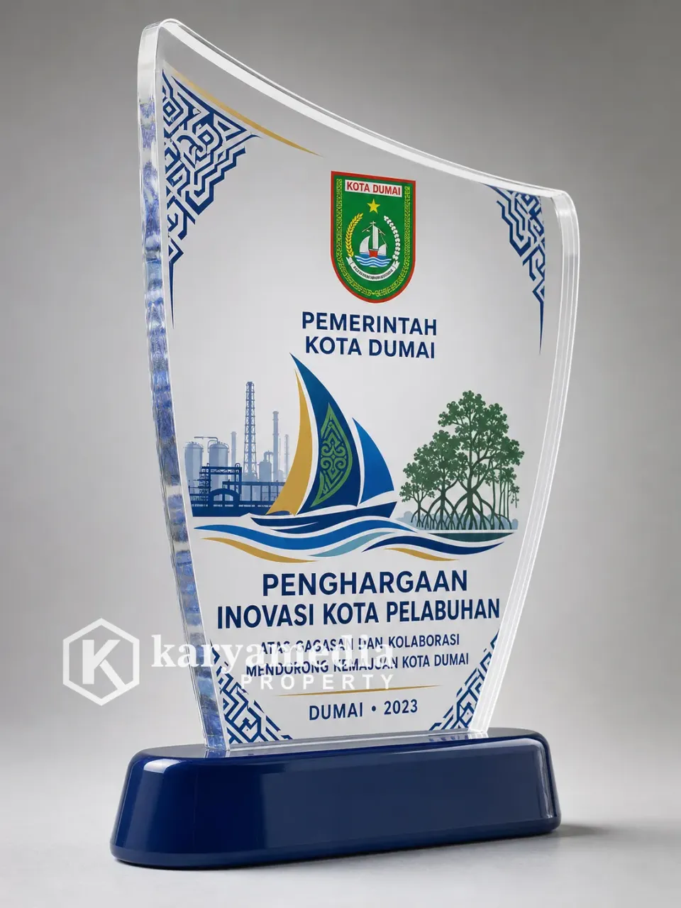Plakat Kota Dumai - Sumatera Karyamedia Souvenir
