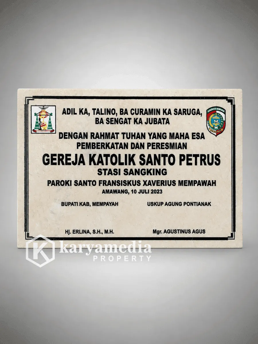 Prasasti Marmer 8 - Prasasti Marmer Karyamedia Jogja
