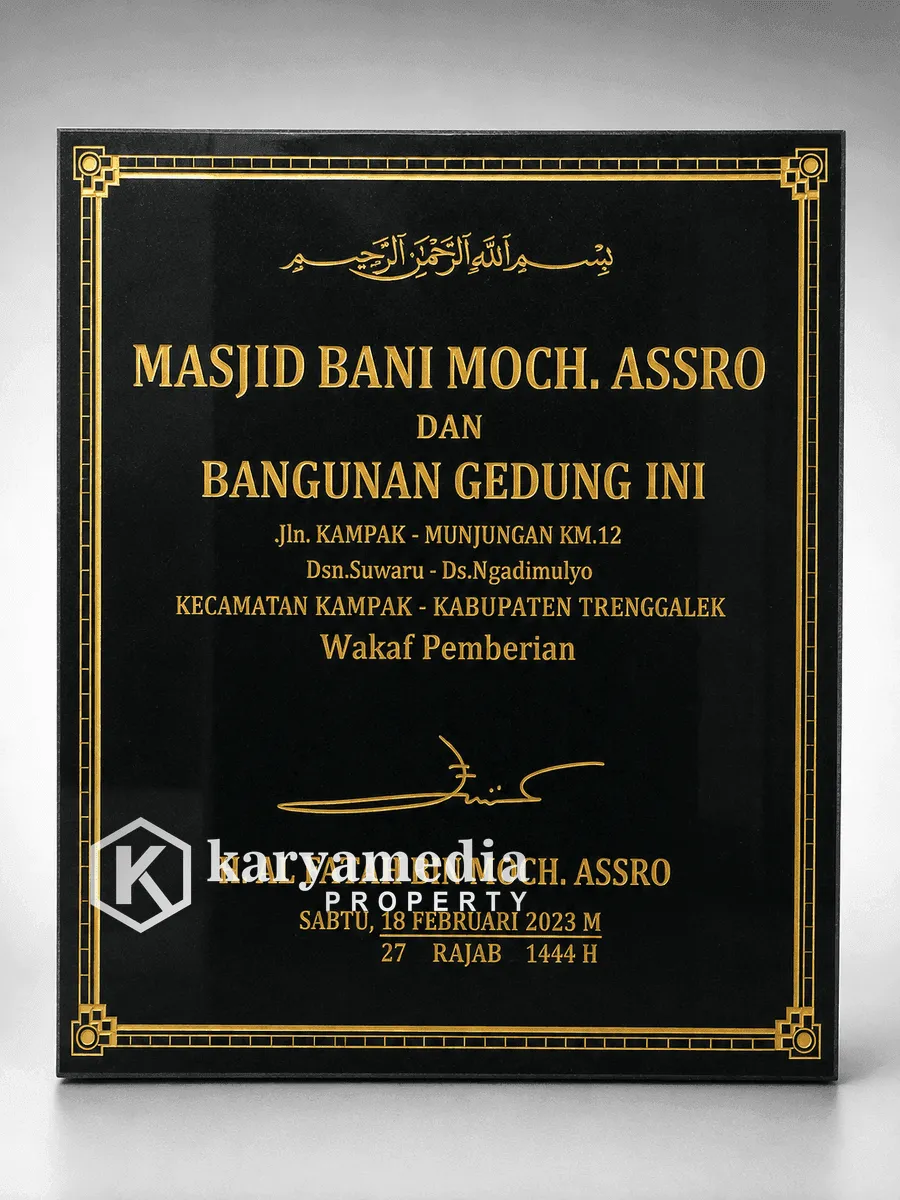 Prasasti Marmer 7 - Prasasti Marmer Karyamedia Jogja