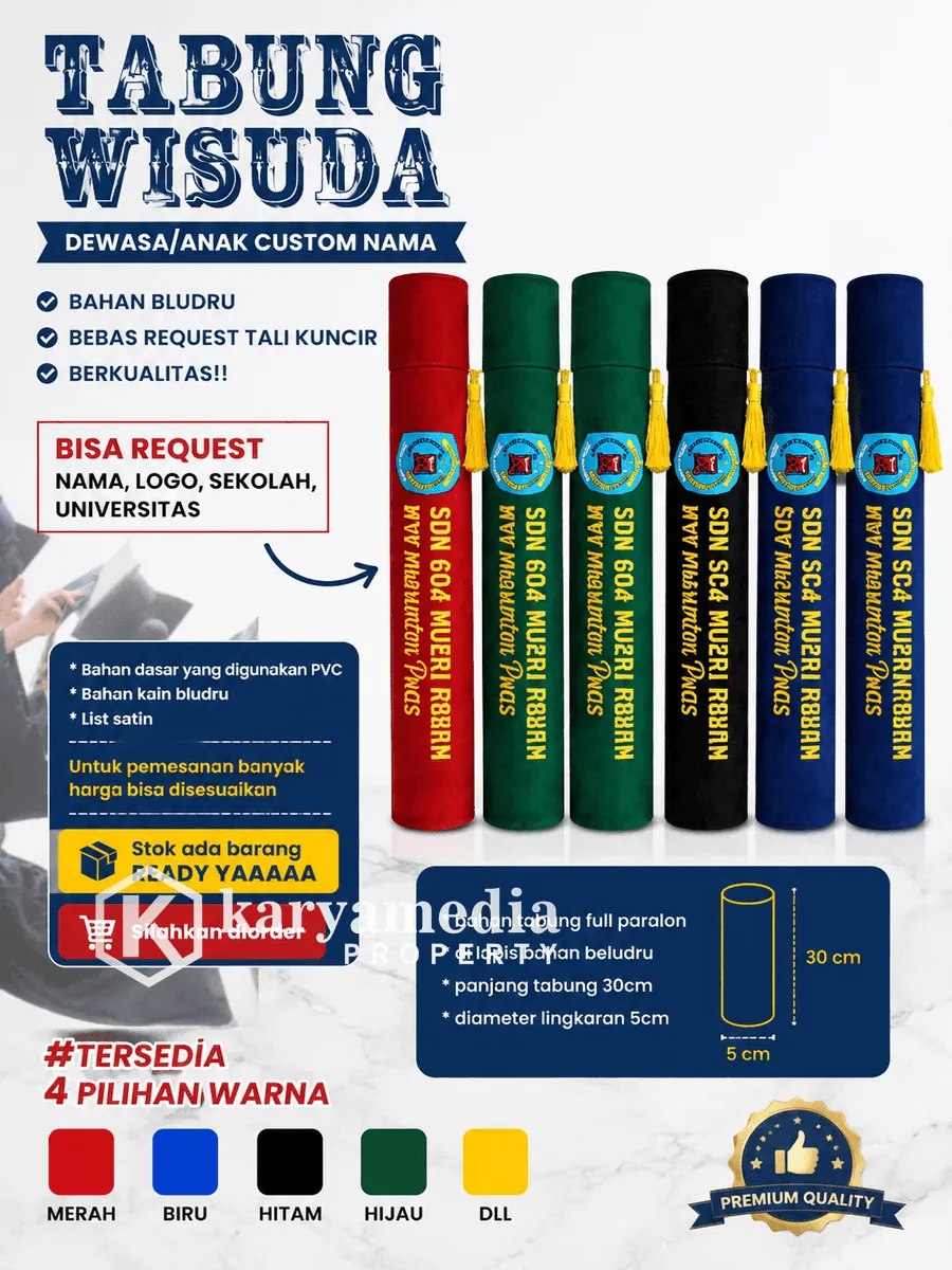 Tabung Wisuda Akrilik Custom Jogja Eksklusif