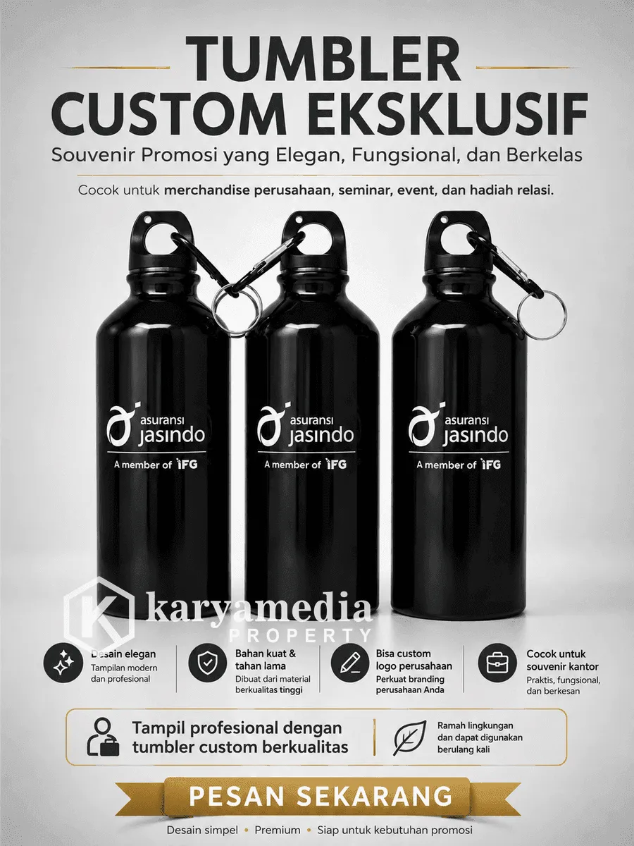 Tumbler Souvenir Custom untuk Event dan Perusahaan