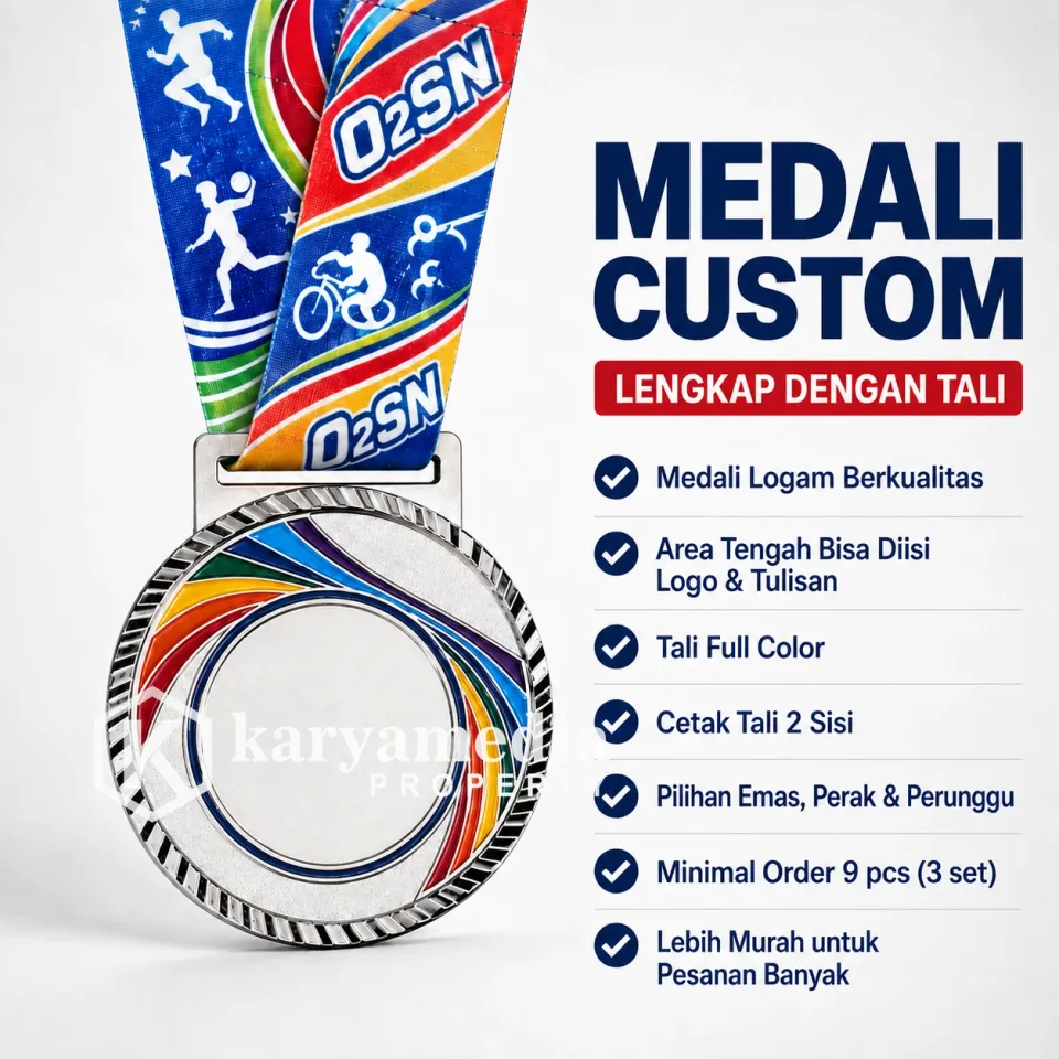 Medali O2SN - Template Medali Custom Karyamedia Souvenir