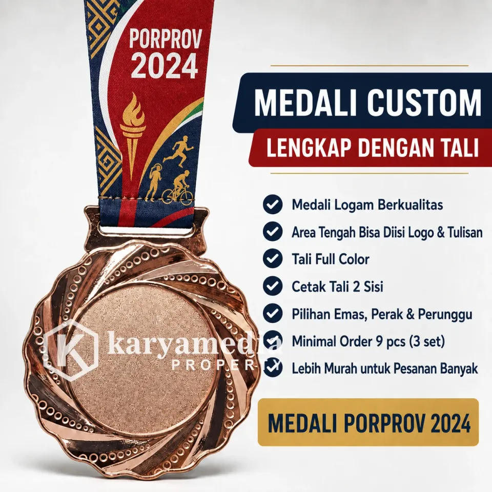 Medali Porprov - Template Medali Custom Karyamedia Souvenir