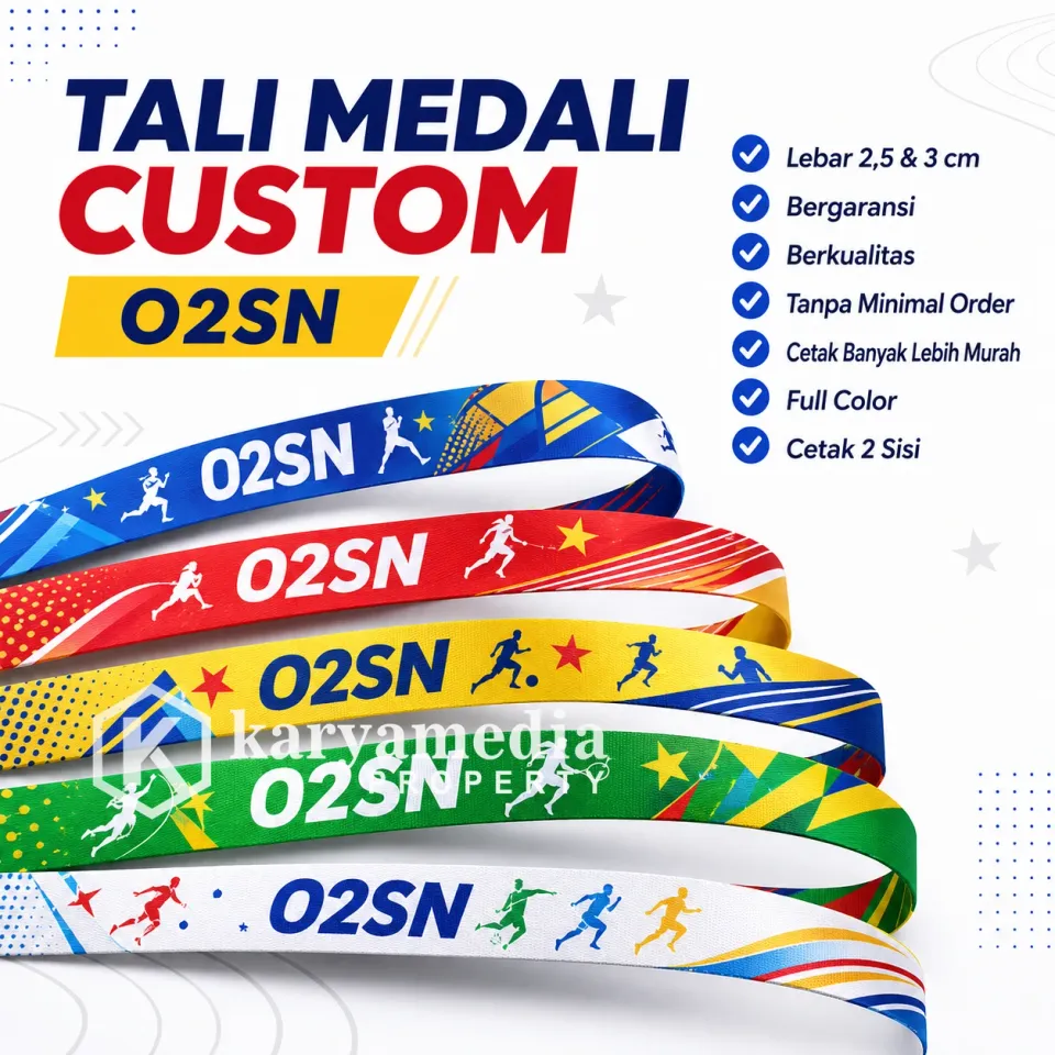 Tali Lanyard O2SN - Template Medali Custom Karyamedia Souvenir