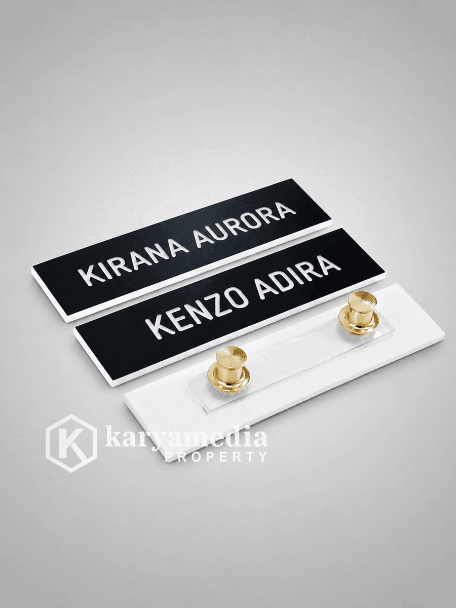name tag custom panitia event