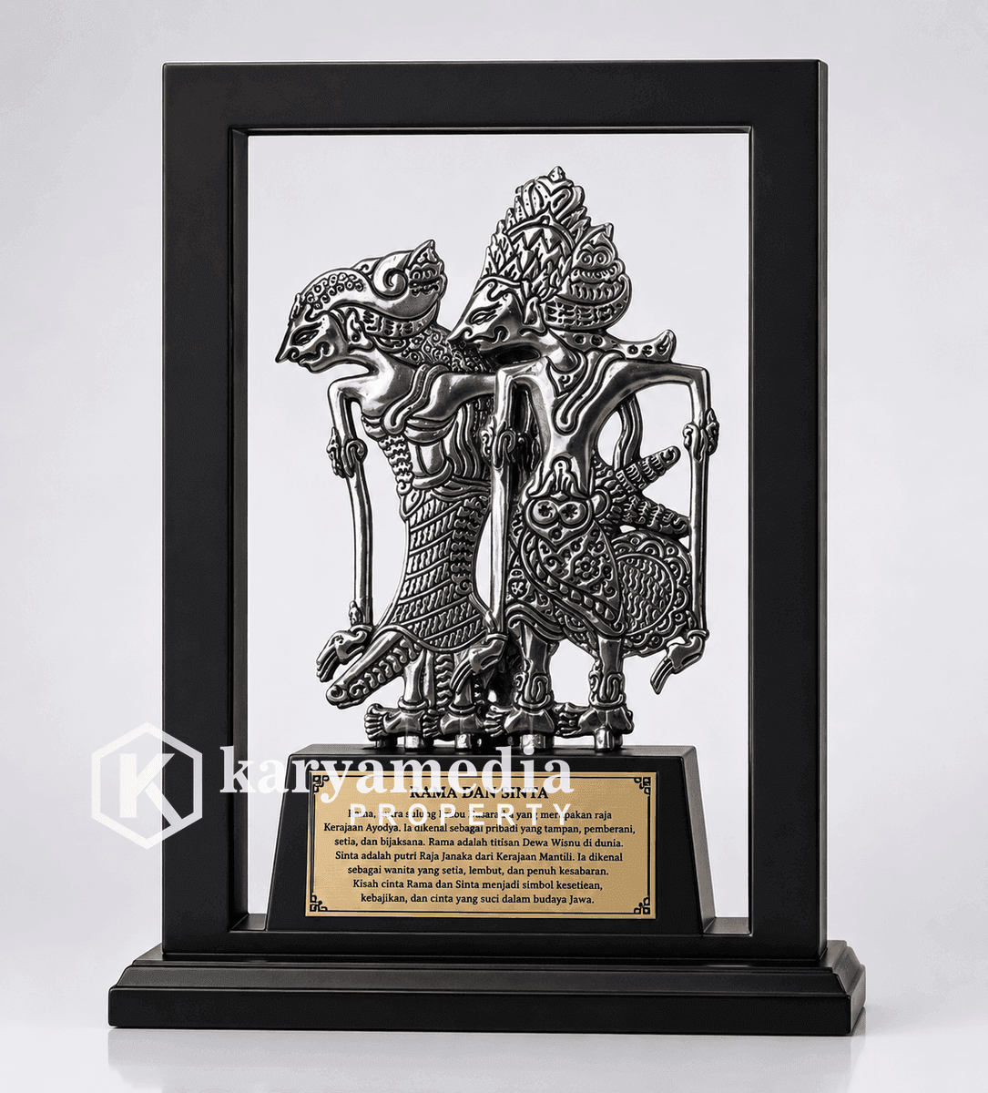 plakat wayang motif punakawan