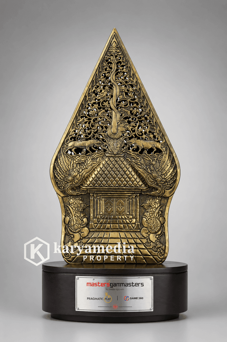 plakat wayang kombinasi marmer