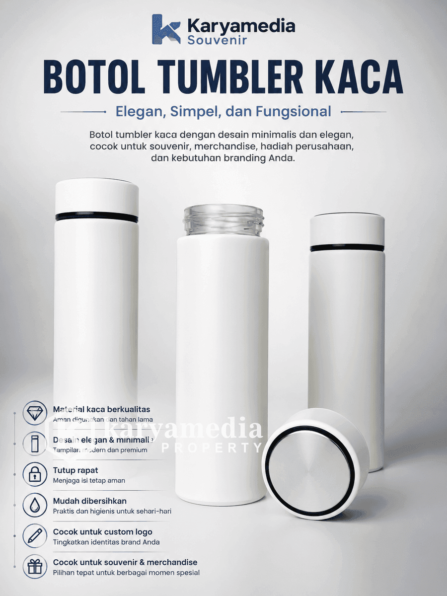Tumbler stainless steel custom untuk souvenir